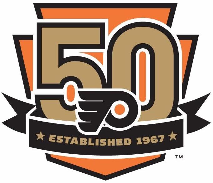 Philadelphia Flyers 2016 17 Anniversary Logo iron on paper